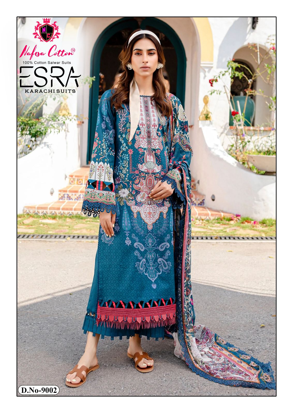 Esra Vol 9 By Nafisa Karachi Soft Cotton Printed Dress Material Online Wholesale